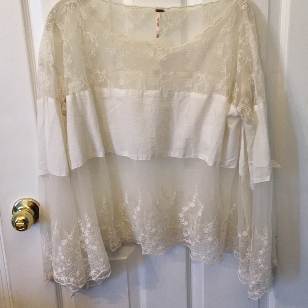 free people embroidered shirt
